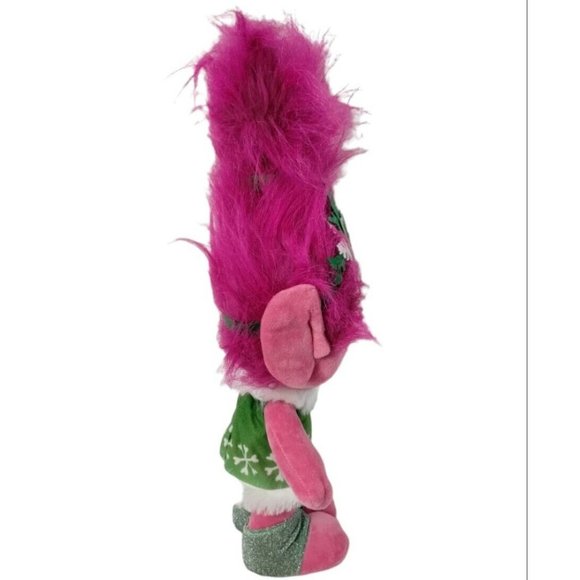 DreamWorks Trolls Poppy Holiday Porch Greeter 20 in Christmas 2022 Pink Plush - Picture 3 of 6